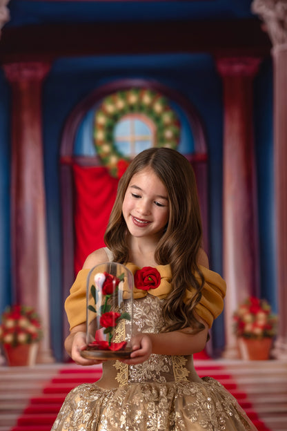 Belle's Royal Staircase -With Lights- Red Carpet - With Sweep Option