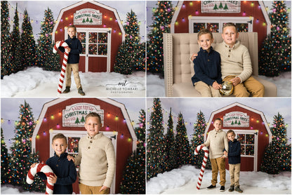 Farm Festive Christmas Trees 2pc Room