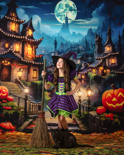 Spooky Town- With Lights - With Sweep Option