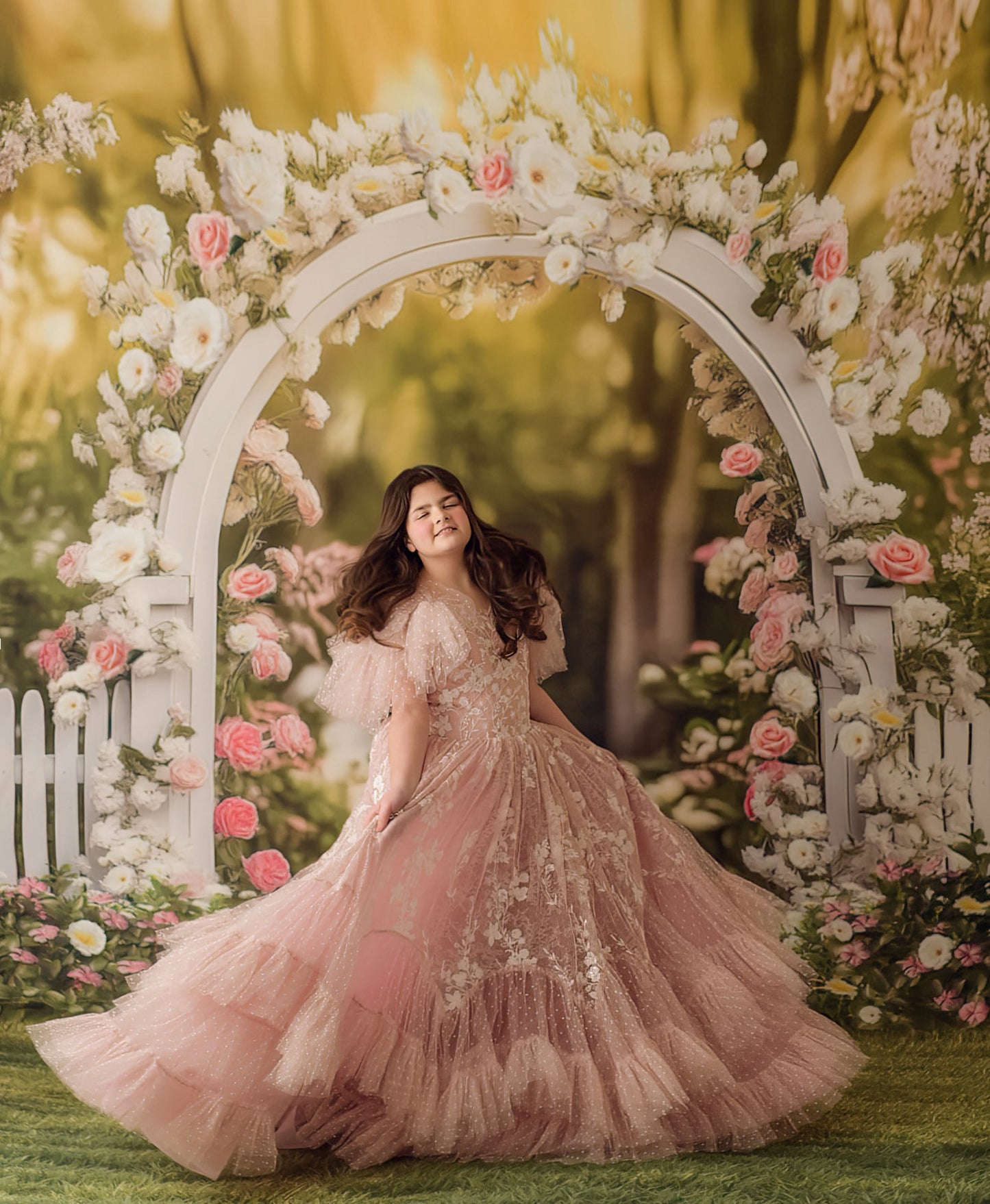 Rosewood Arch - With Sweep Option