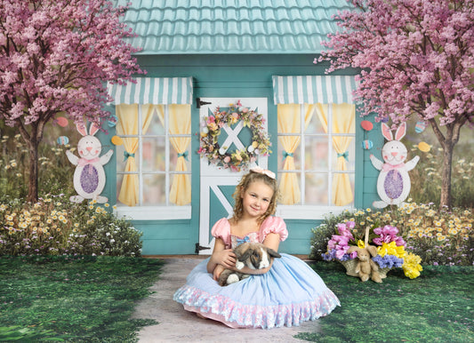 Spring in Bloom Bunny House 2pc Set