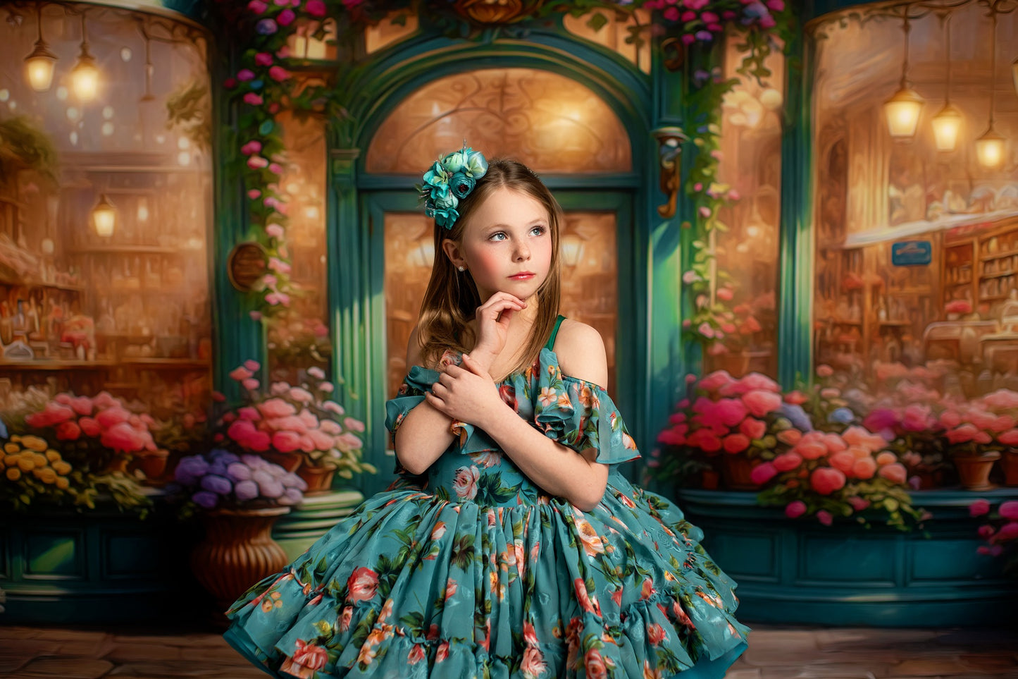 Beautiful Blooming Flower Shop - With Sweep Option