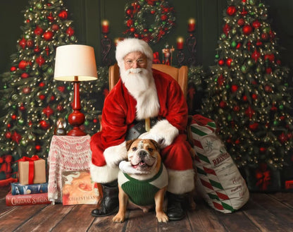 Red & Green Christmas Mantle