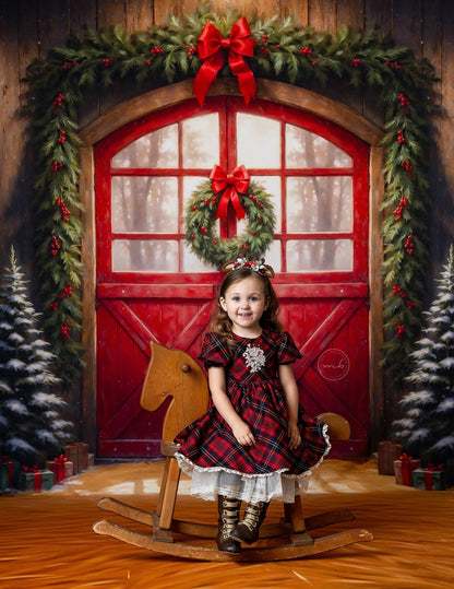 Christmas At The Red Barn - Straw Floor - with Sweep Option