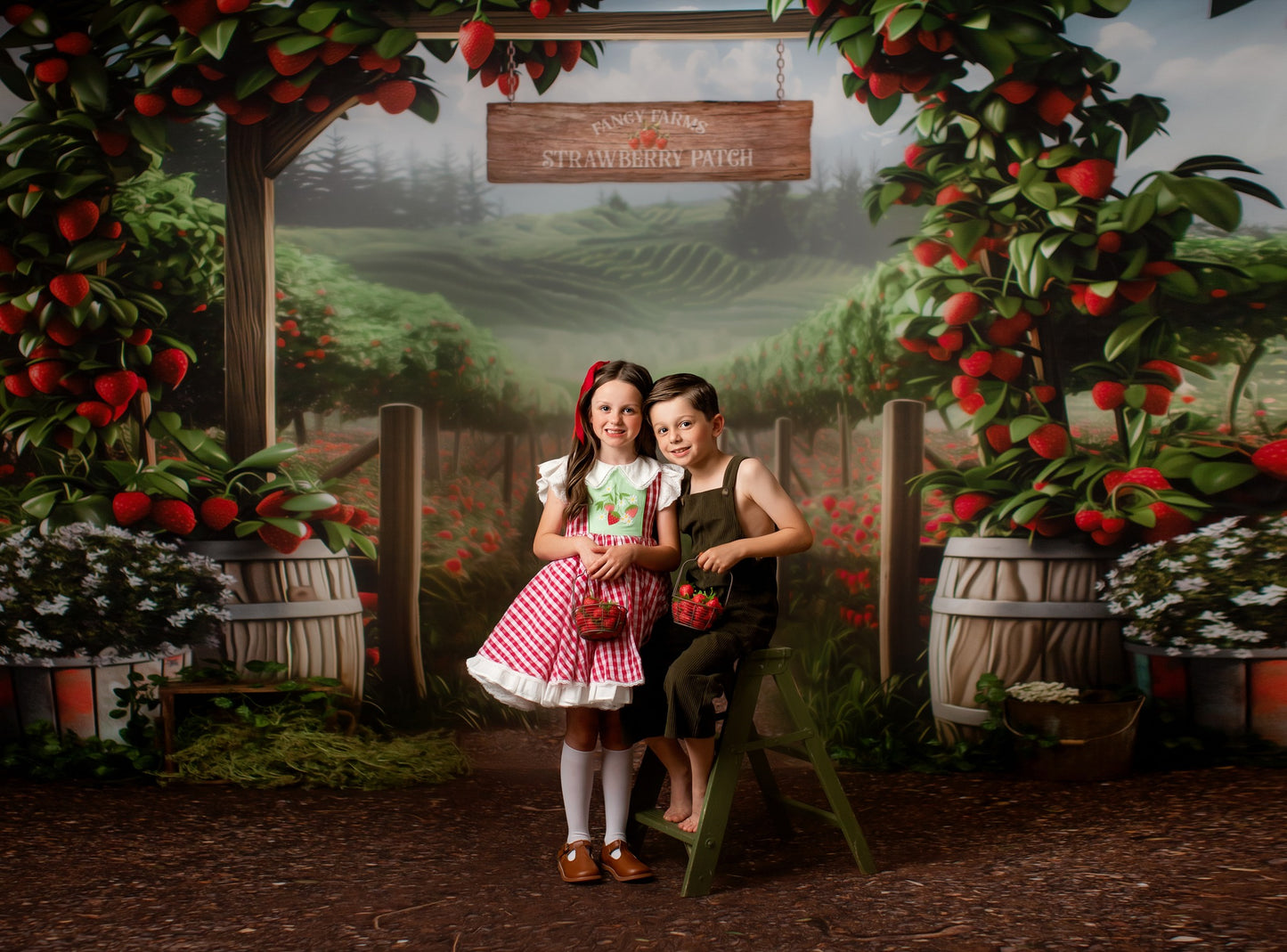 Fancy Farms Strawberry Patch 2pc Set