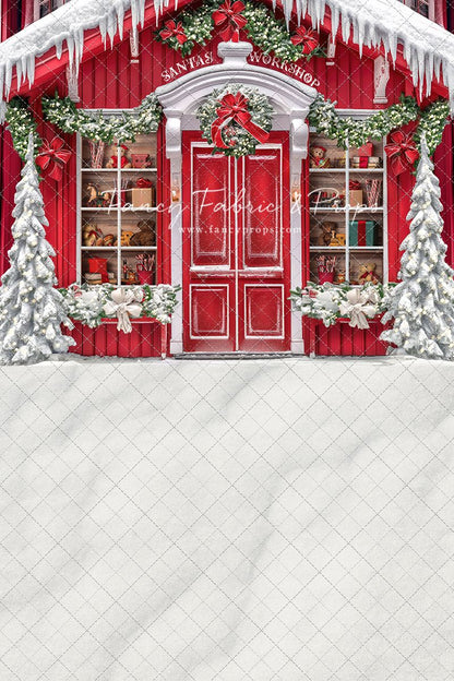 Santa's North Pole Village Workshop - With Sweep Option