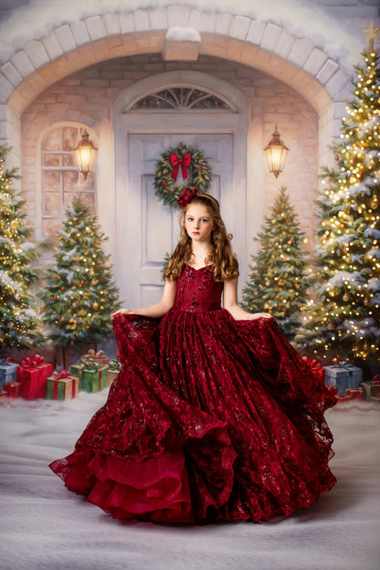 Snowy Doorstep Delight - With Sweep Option