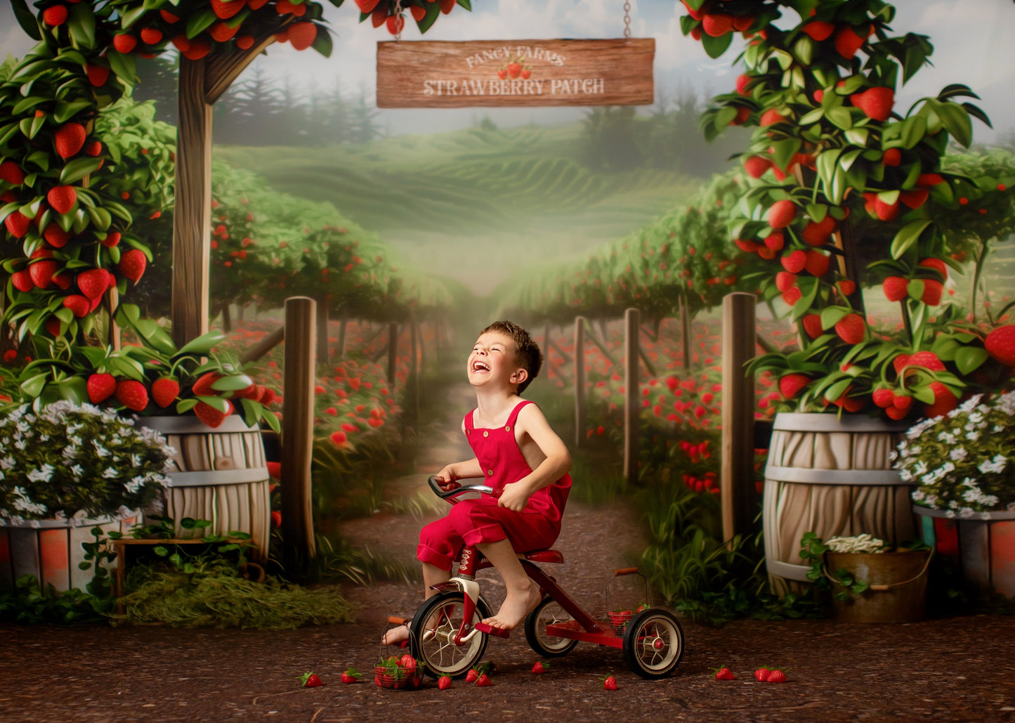 Fancy Farms Strawberry Patch - With Sweep Option