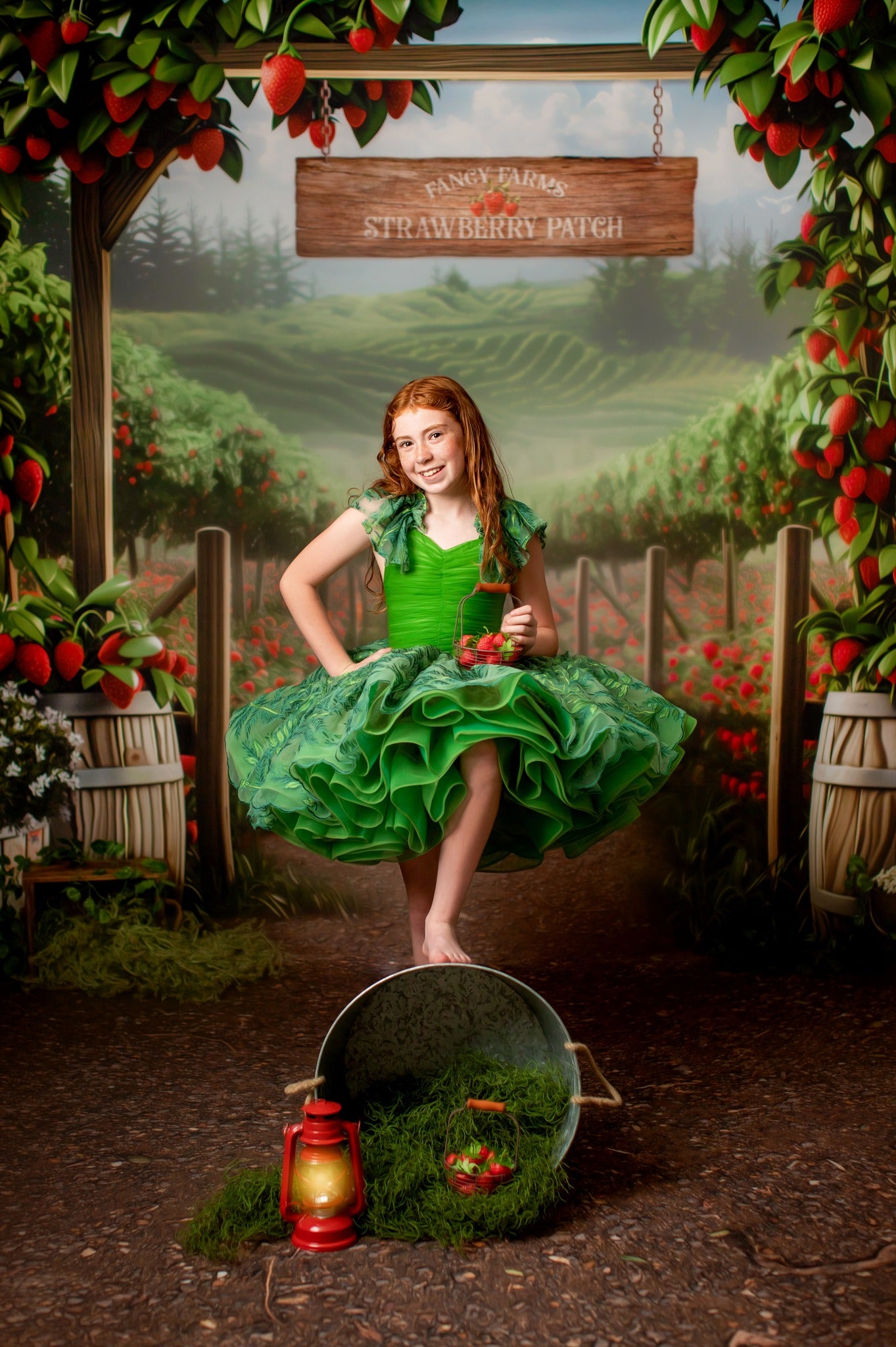 Fancy Farms Strawberry Patch - With Sweep Option