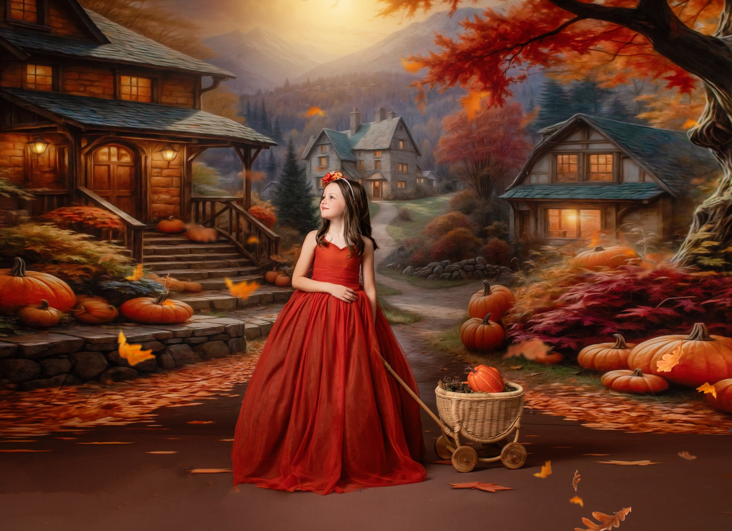 Autumn Village Vista - With Sweep Option