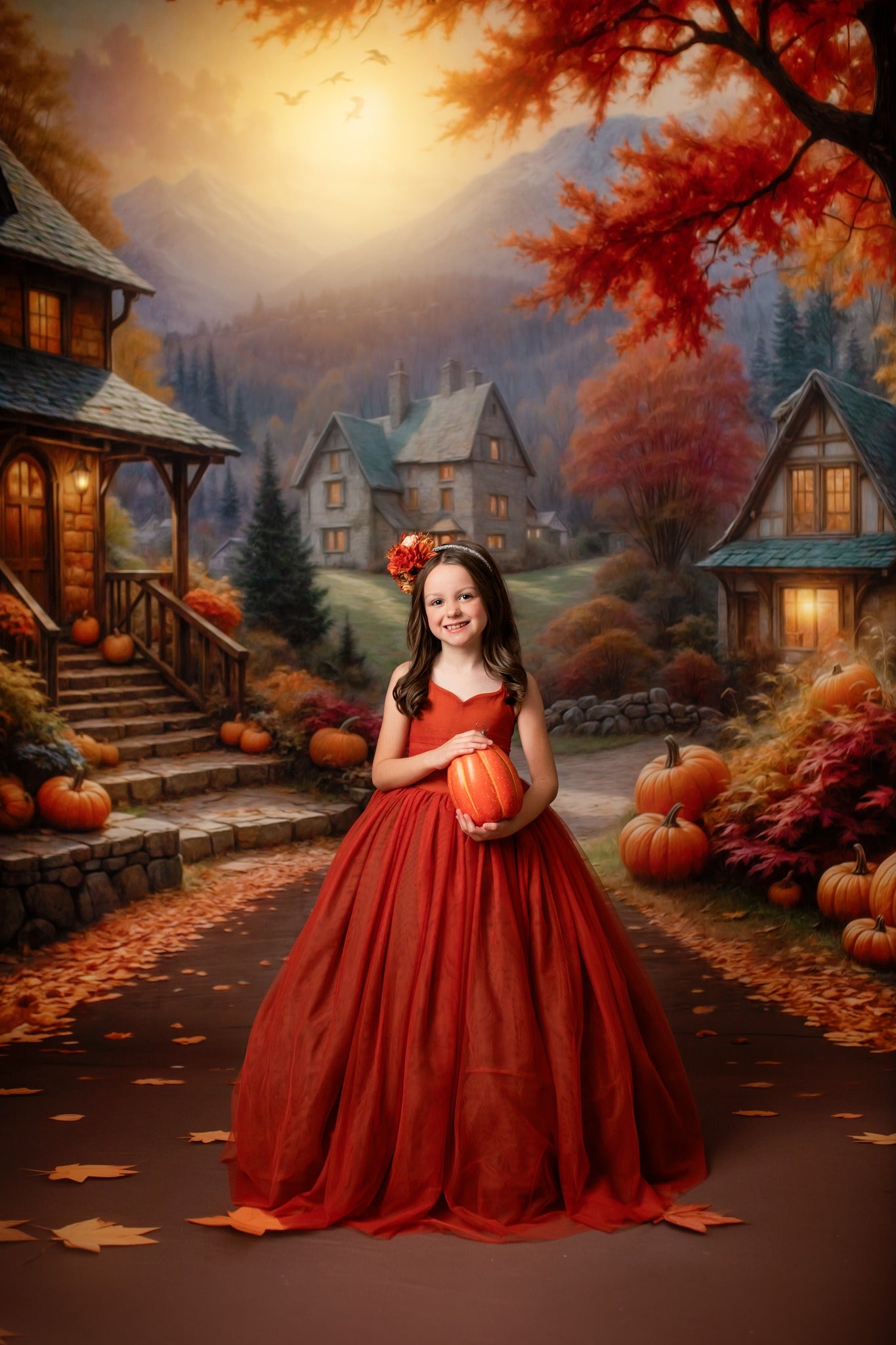 Autumn Village Vista - With Sweep Option