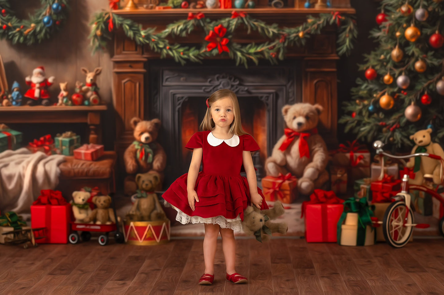 Warm Christmas Corner - With Sweep Option