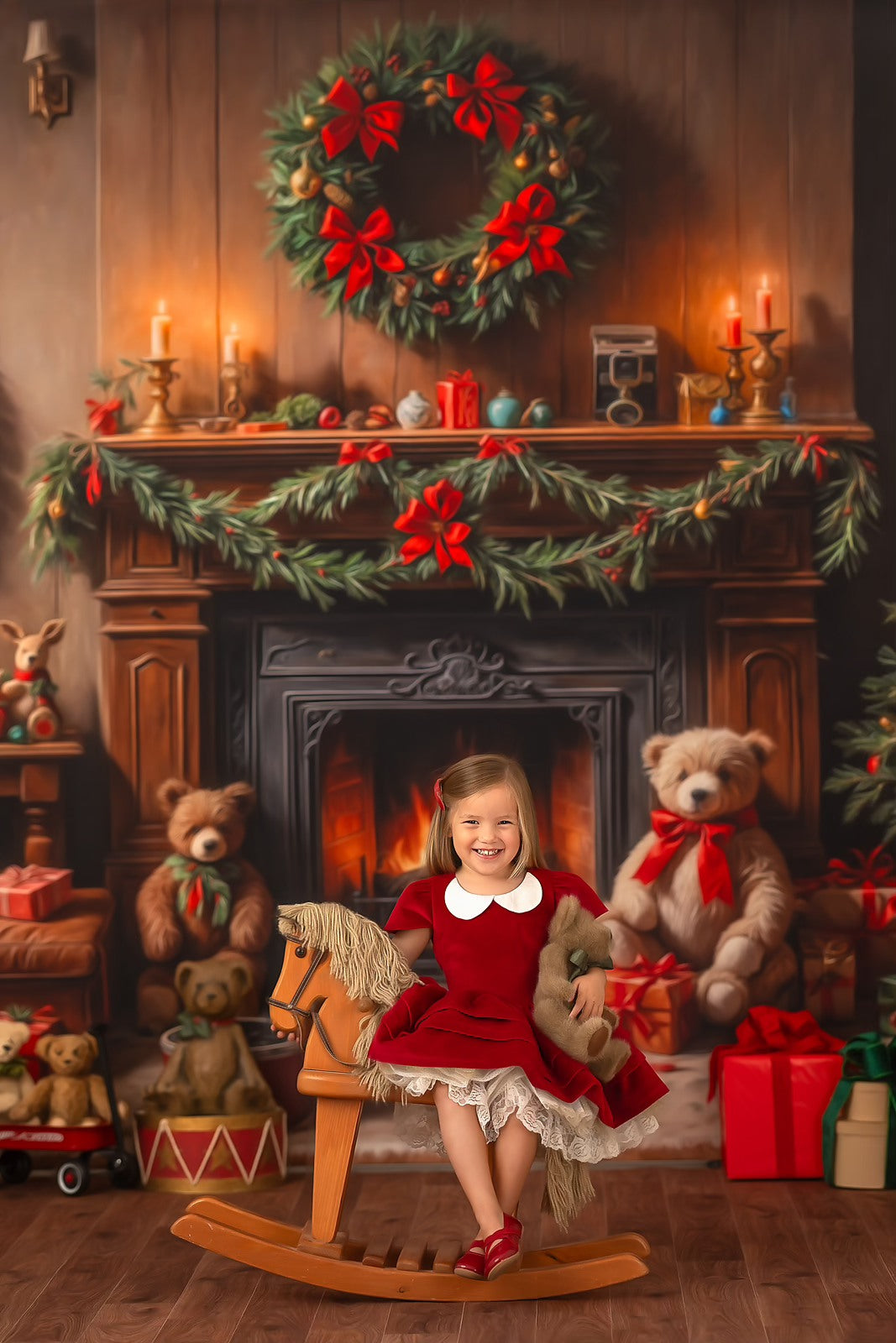 Warm Christmas Corner - With Sweep Option