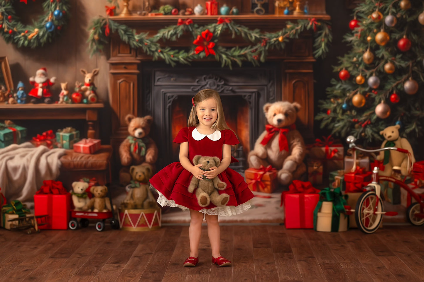 Warm Christmas Corner - With Sweep Option