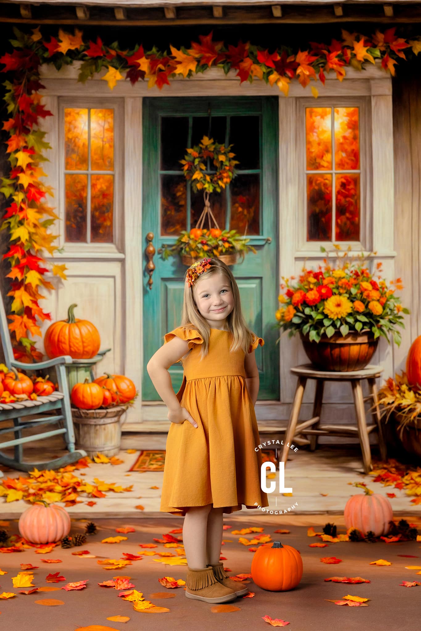 Charming Autumn Porch - With Sweep Option