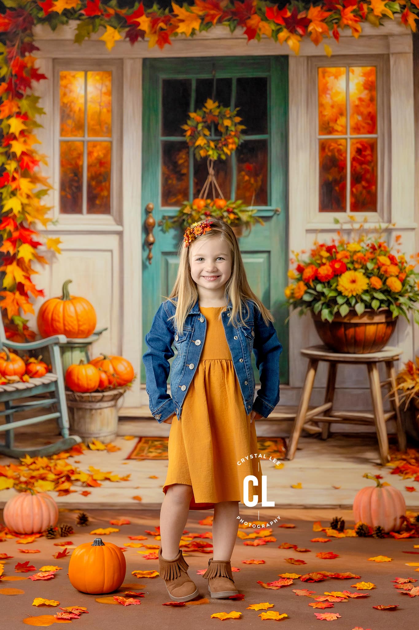 Charming Autumn Porch - With Sweep Option