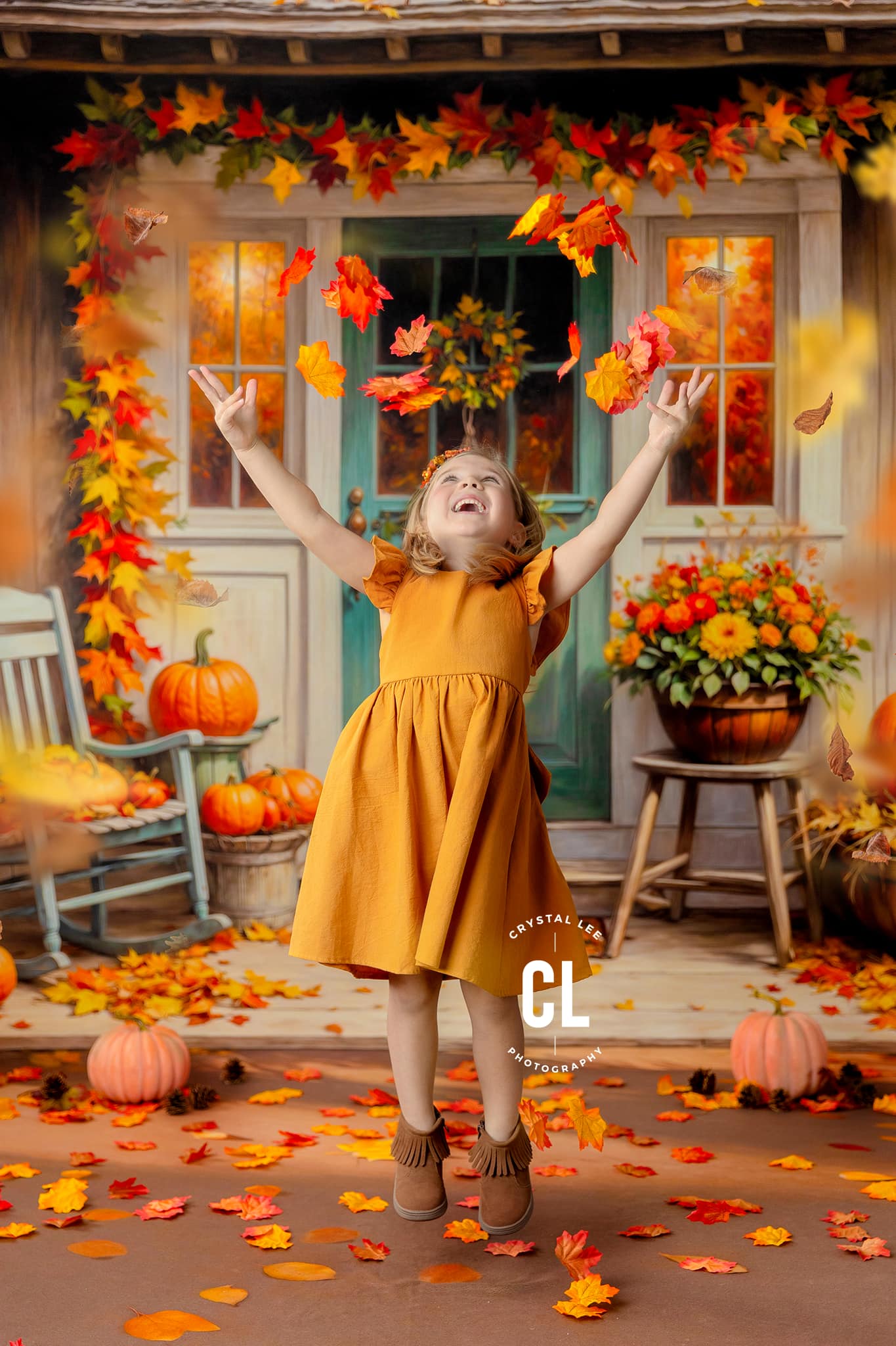 Charming Autumn Porch - With Sweep Option