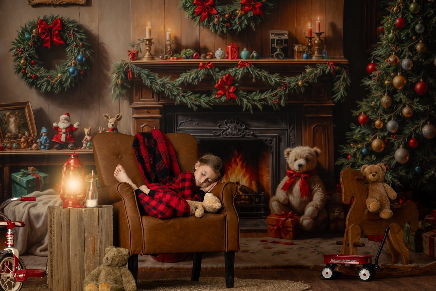 Warm Christmas Corner - With Sweep Option