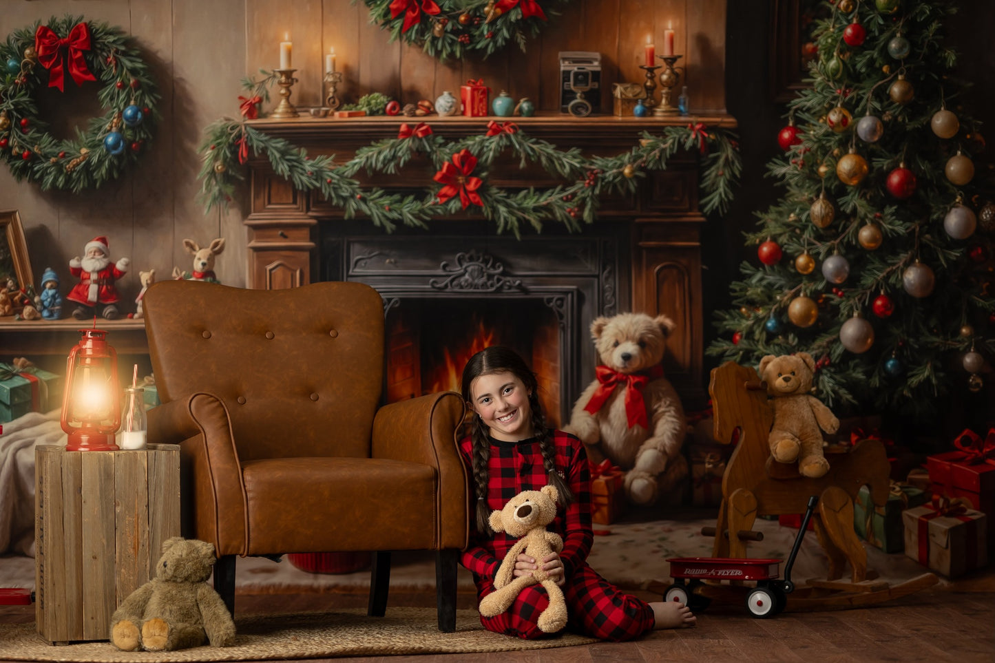 Warm Christmas Corner - With Sweep Option