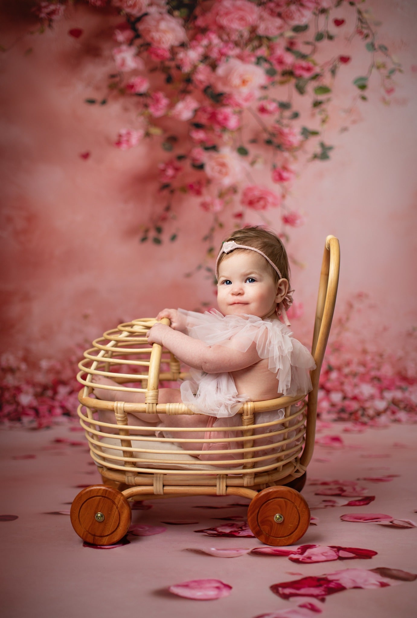 Cascading Rose Canvas - Sweep Sizes Only