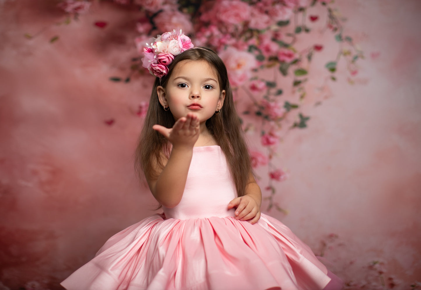 Cascading Rose Canvas - Sweep Sizes Only