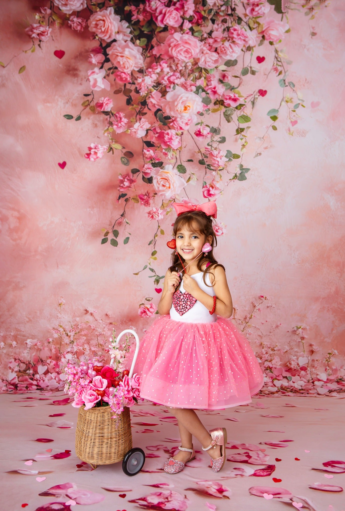 Cascading Rose Canvas - Sweep Sizes Only