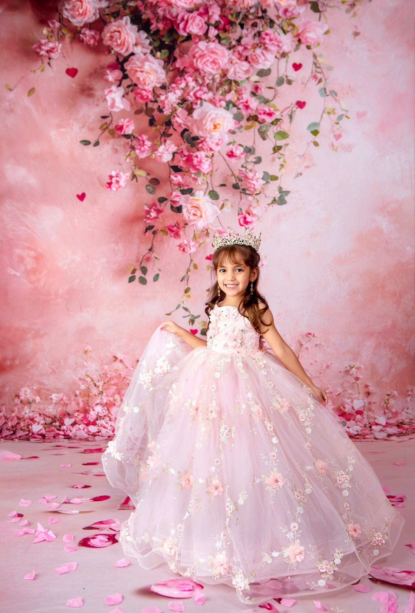 Cascading Rose Canvas - Sweep Sizes Only