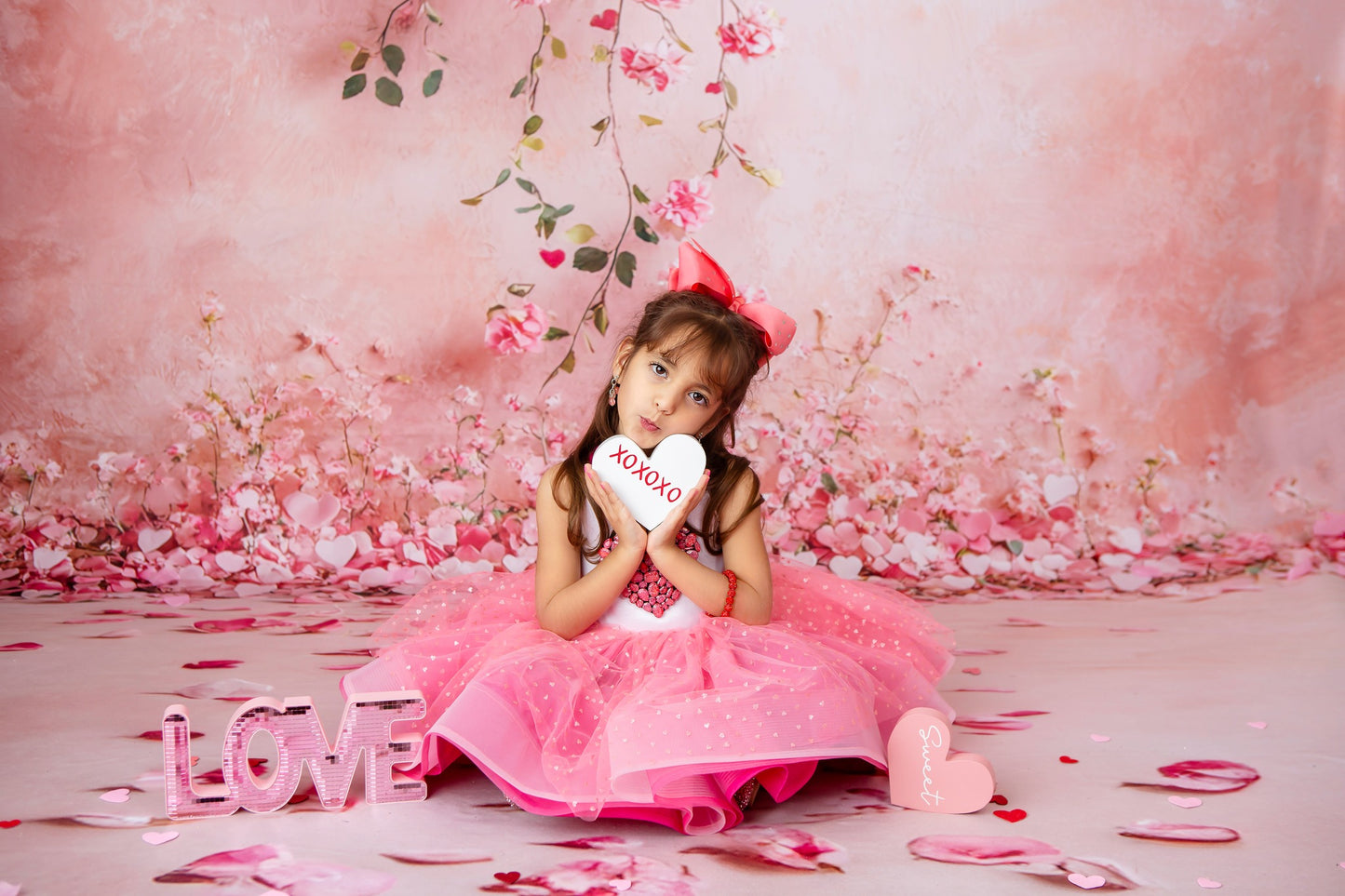 Cascading Rose Canvas - Sweep Sizes Only