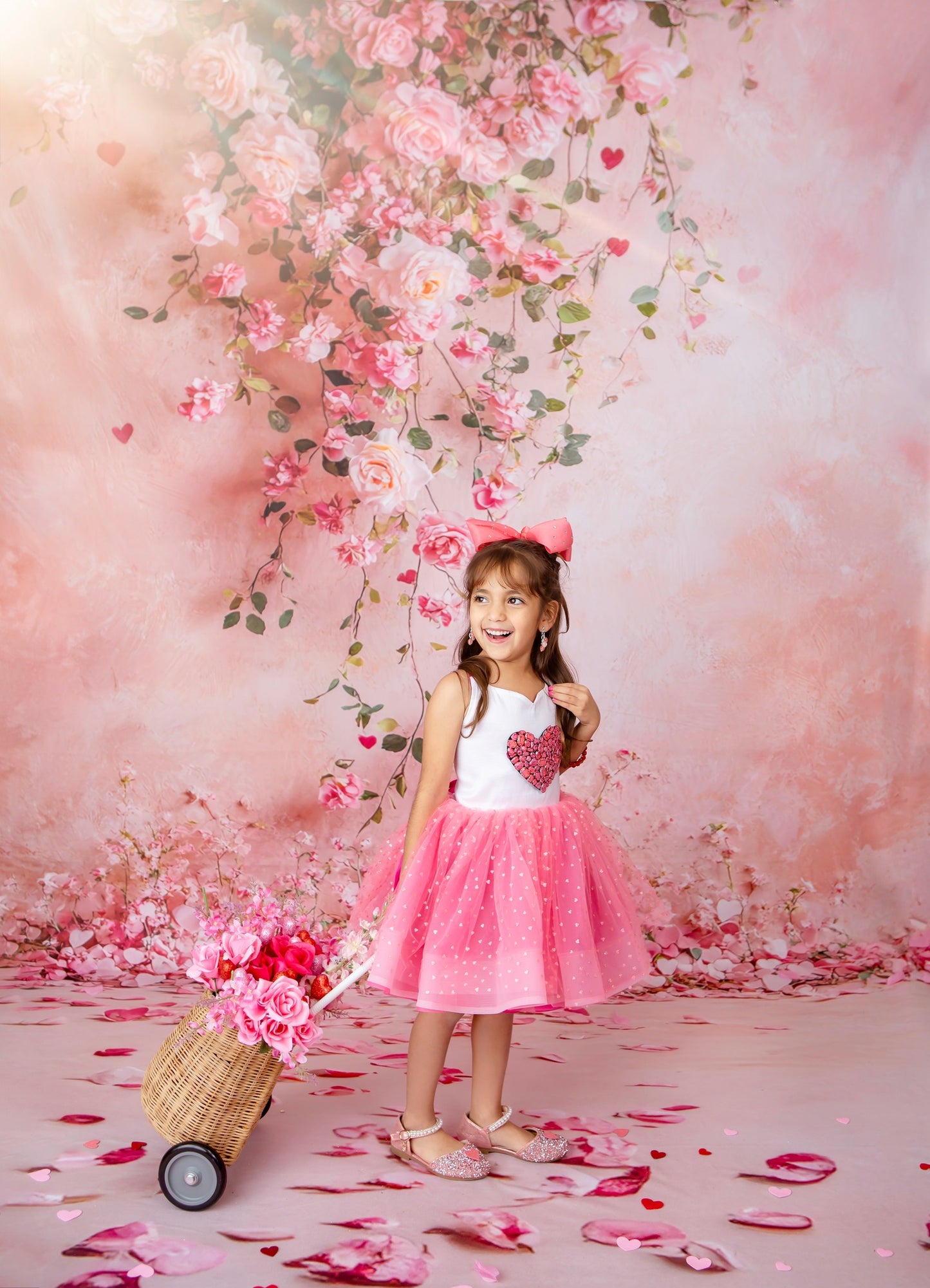 Cascading Rose Canvas - Sweep Sizes Only