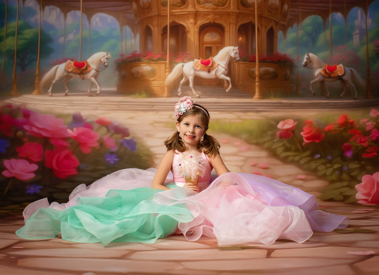 Victorian Elegance Carousel - With Sweep Option