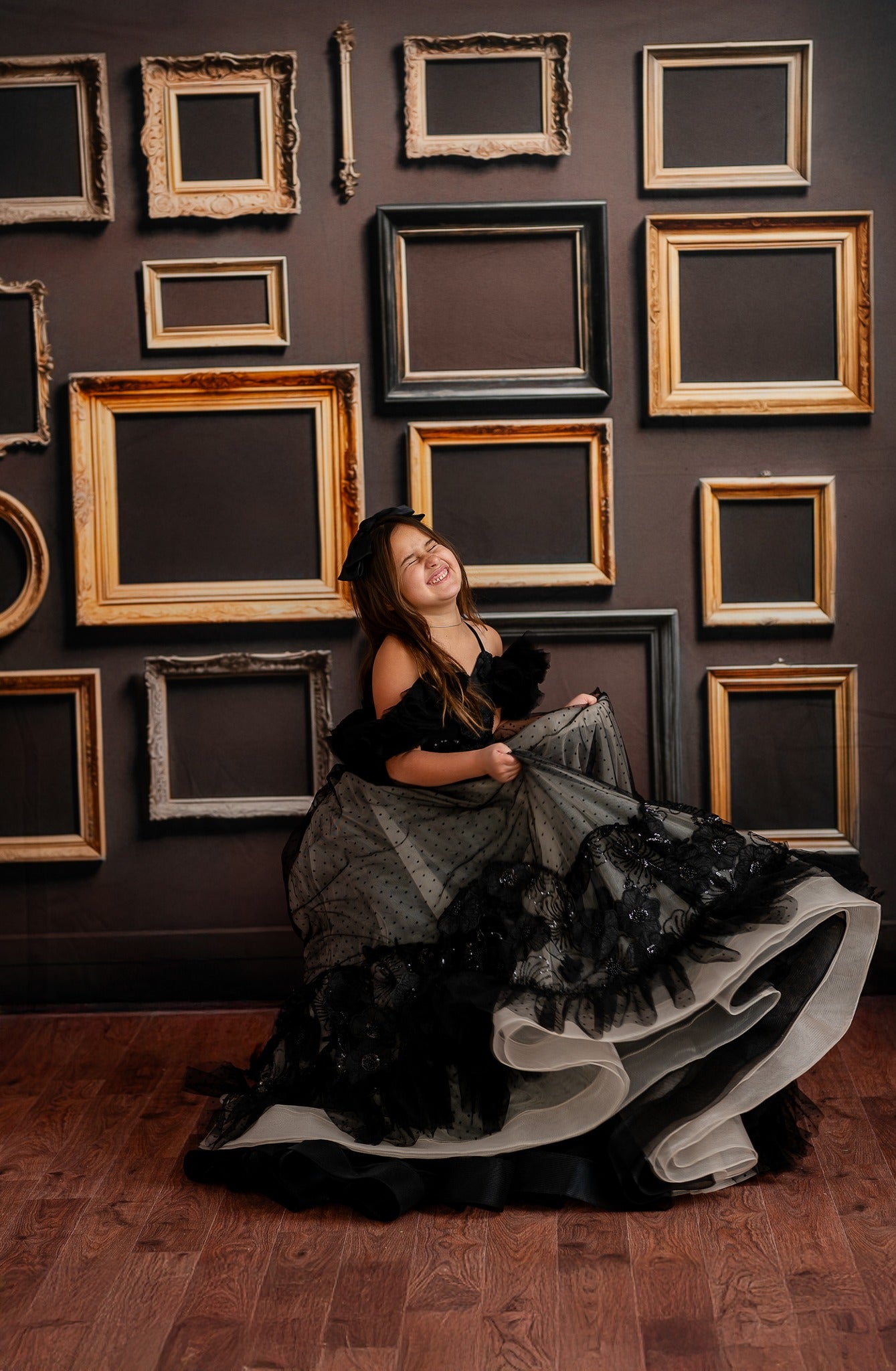 Jewel Frames - Brown - With Sweep Option