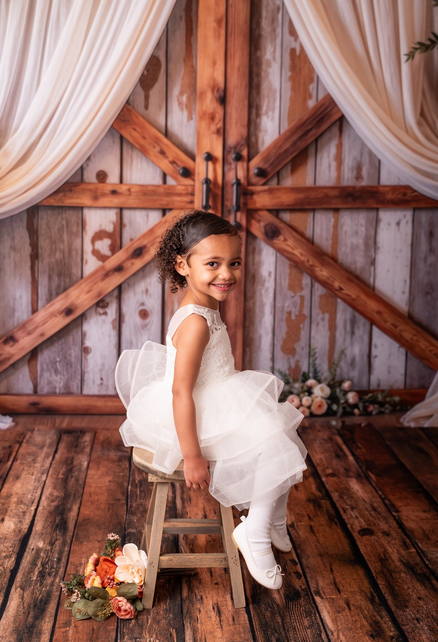 Blossoming Birch Barn - With Sweep Option