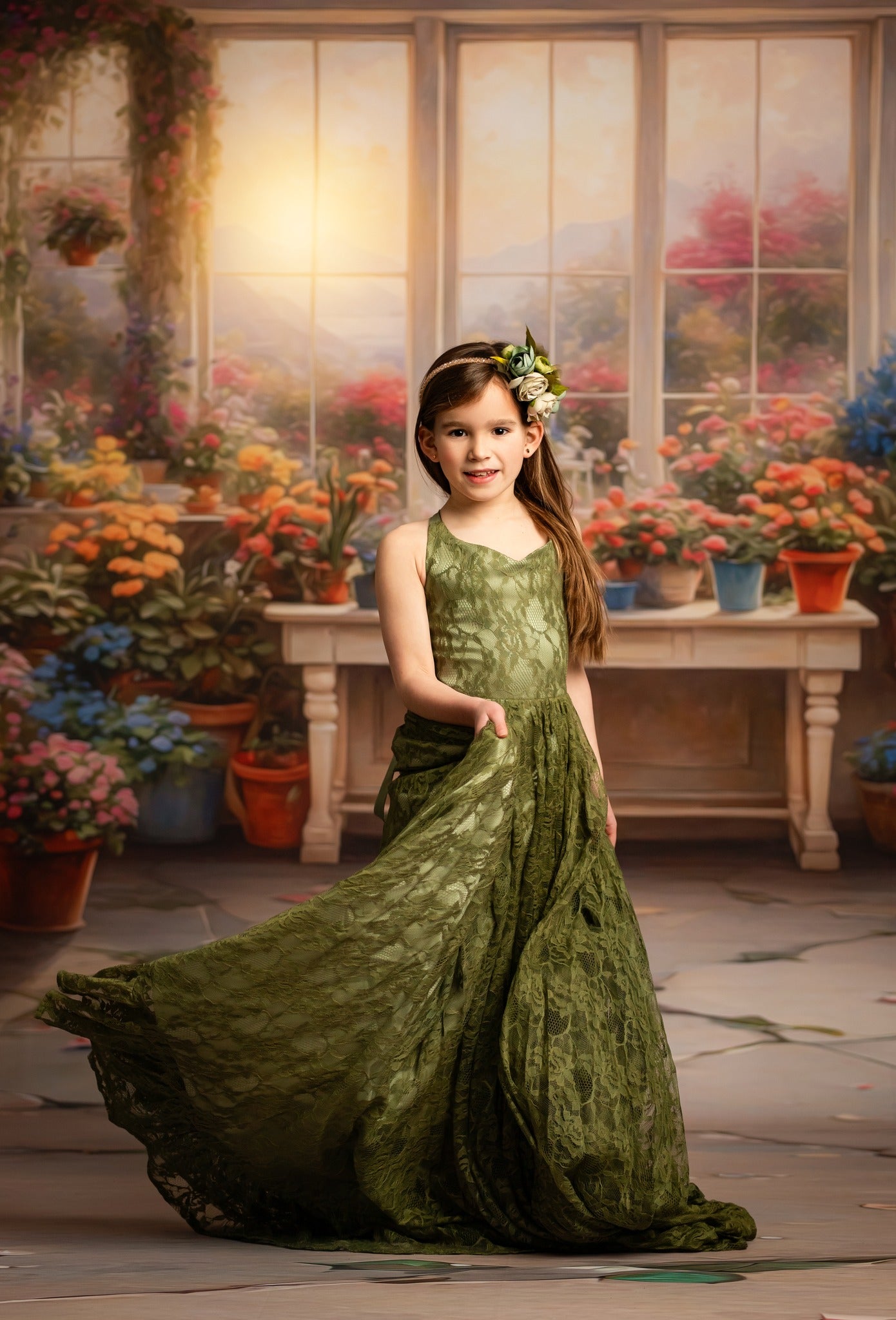 Green House Blooms - With Sweep Option