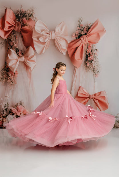 Bowtied Blush - With Sweep Option