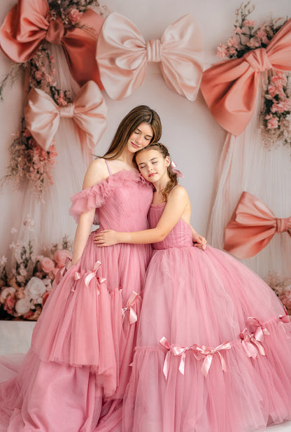 Bowtied Blush - With Sweep Option