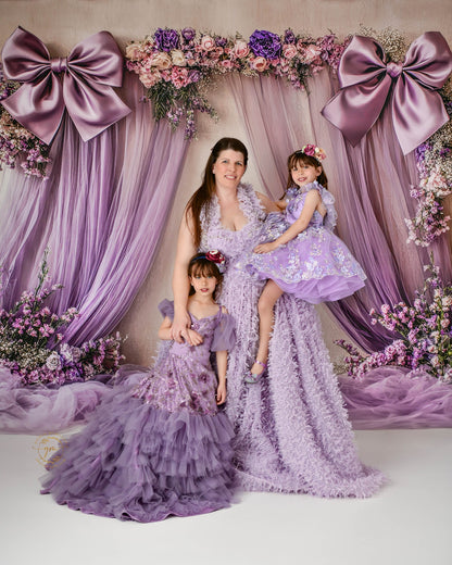 Amethyst Bow Blooms - With Sweep Option