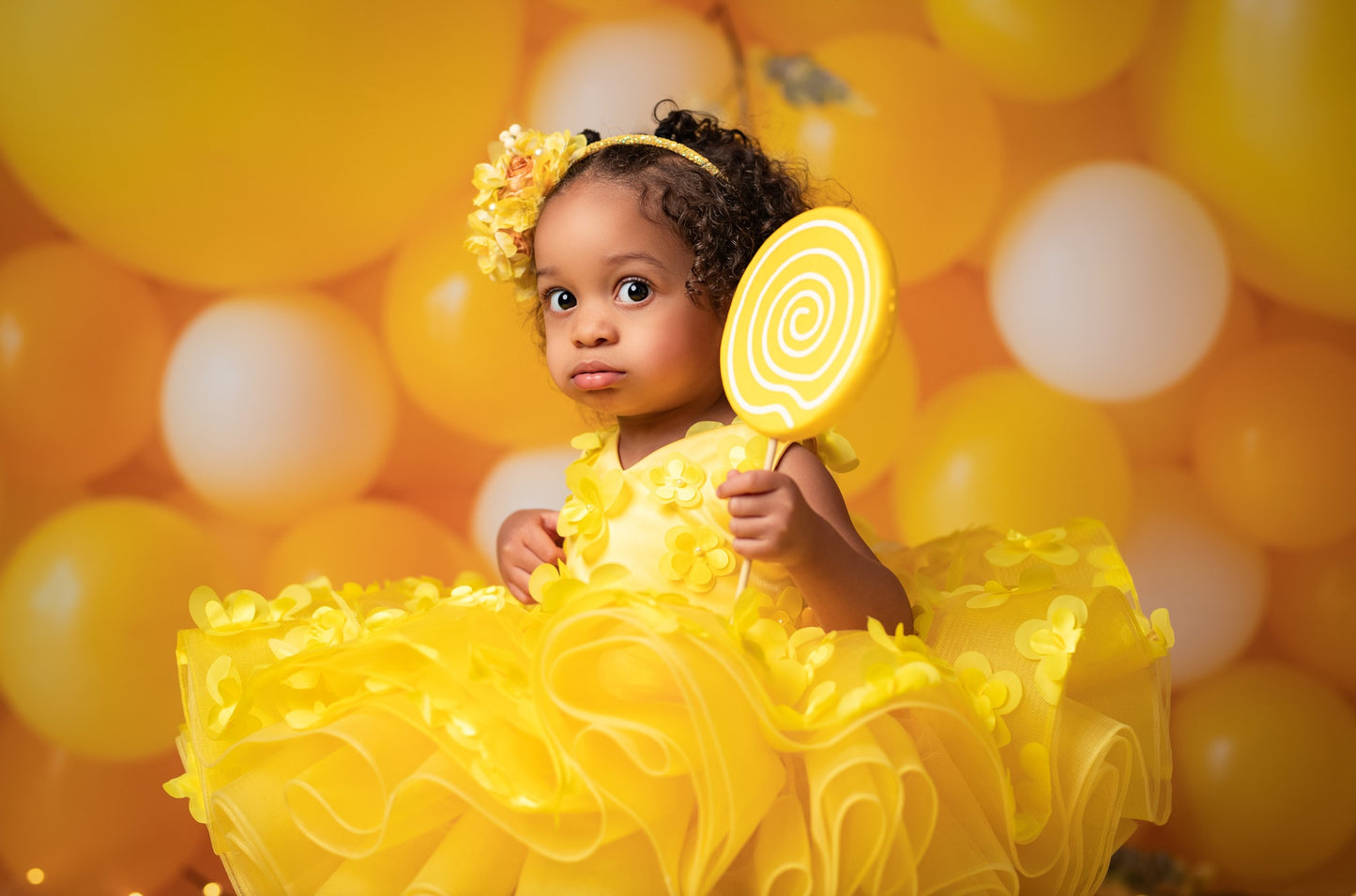 Golden Summer Balloon Wall