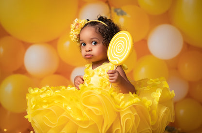 Golden Summer Balloon Wall