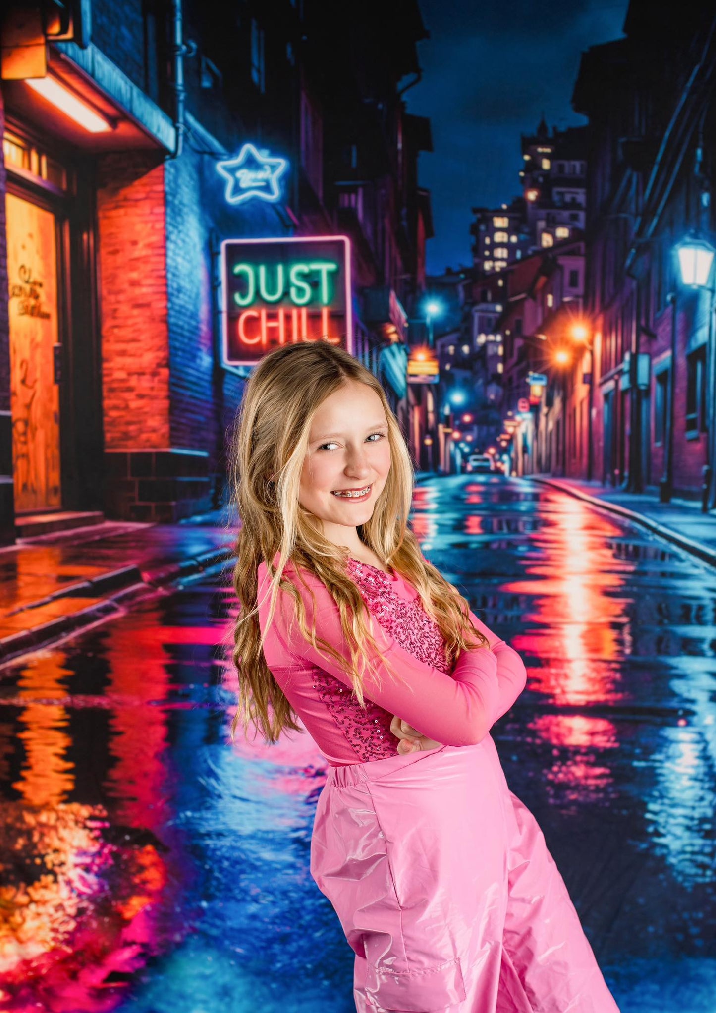 Neon Alley - With Sweep Option