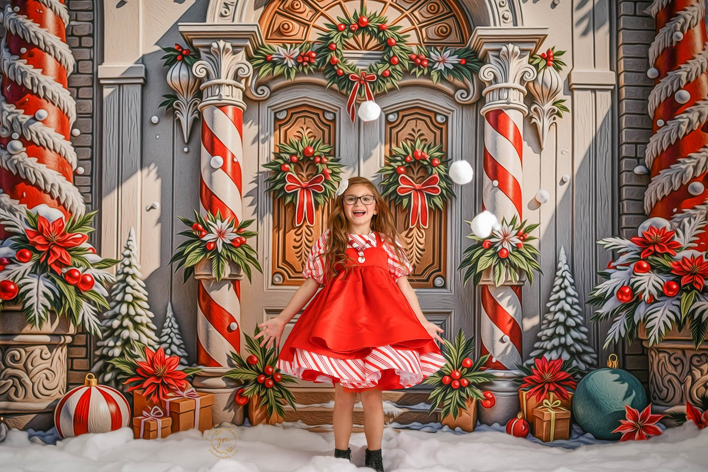 North Pole Manor Gates - with Sweep Option