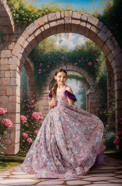 Arcadian Rose Gate - With Sweep Option