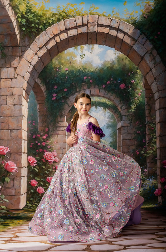 Arcadian Rose Gate - With Sweep Option