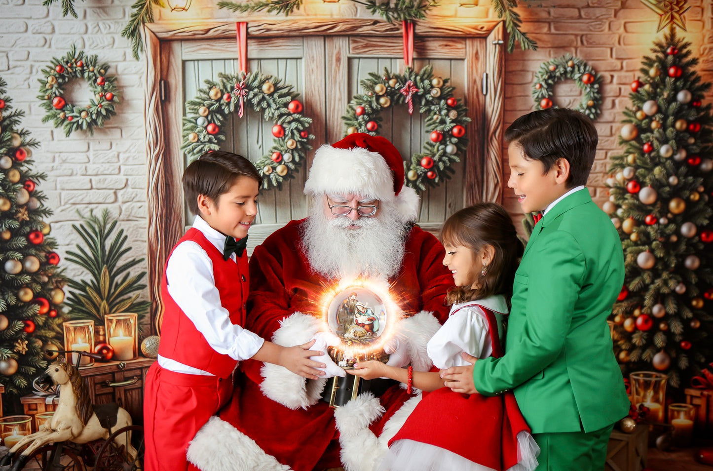 The Christmas Cabin Porch - with Sweep Option