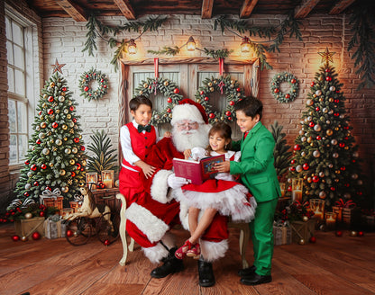 The Christmas Cabin Porch - with Sweep Option