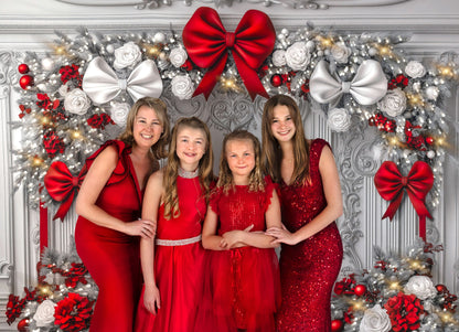 Fancy Red & White Wall - with Sweep Option