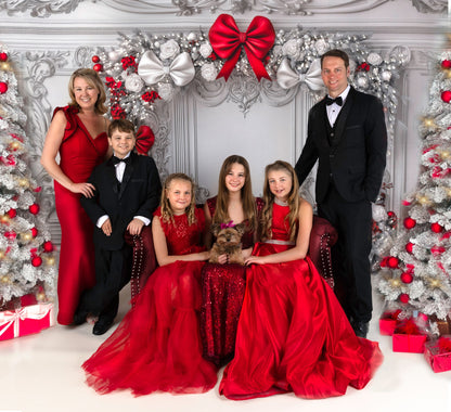 Fancy Red & White Wall - with Sweep Option