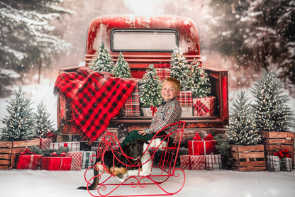 Festive Pickup Truck - with Sweep Option