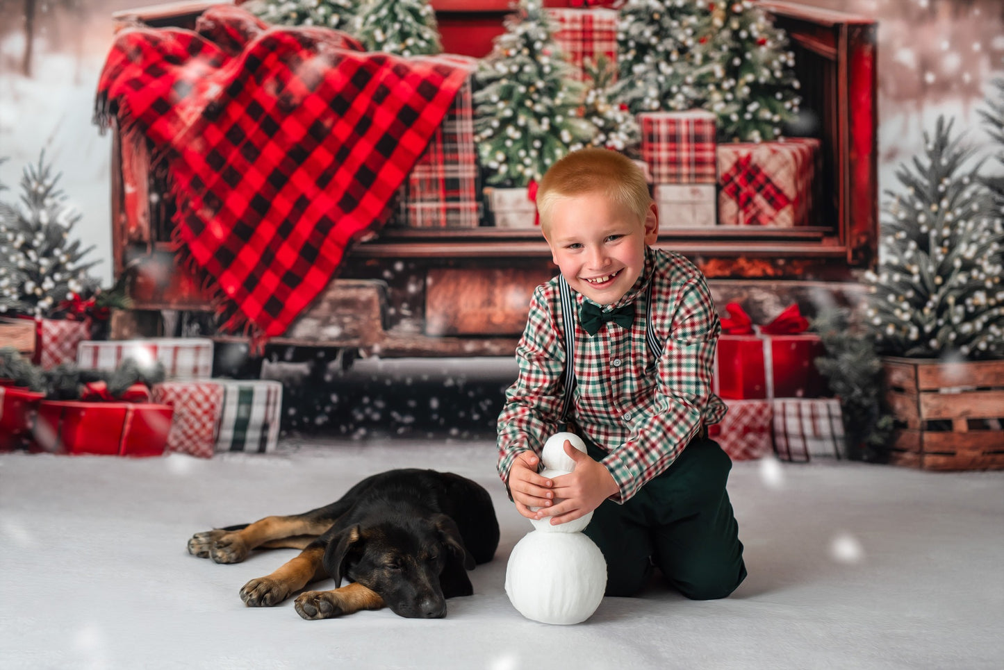 Festive Pickup Truck - with Sweep Option