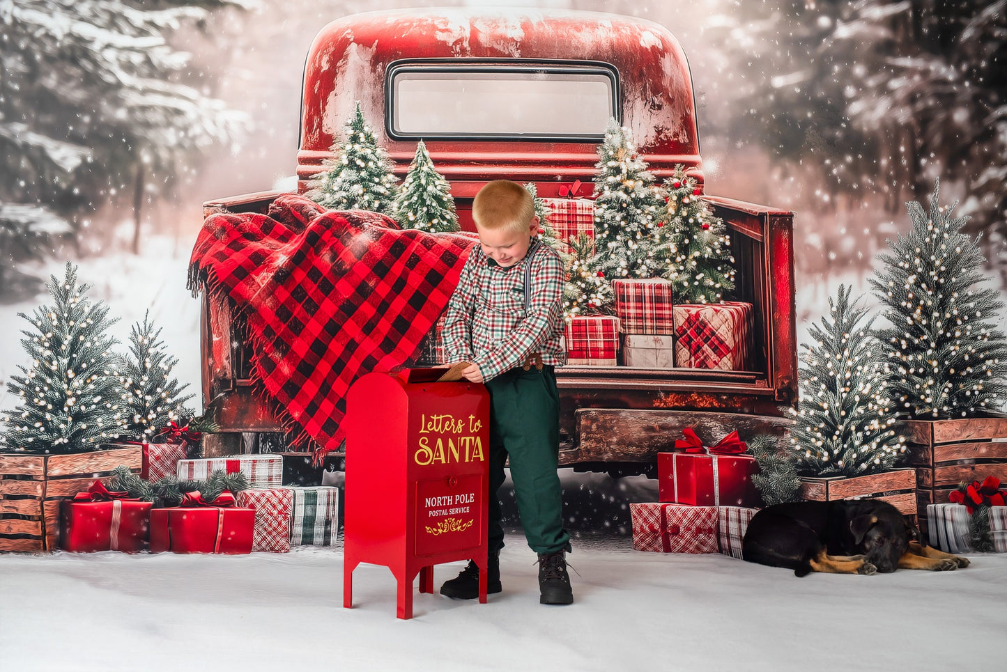 Festive Pickup Truck - with Sweep Option