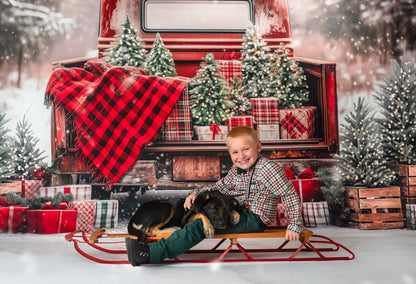 Festive Pickup Truck - with Sweep Option